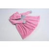 Mikino-kabátik ružová/sivá