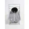 Softshellová pískacia bunda sivý melír/čierna