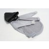 Softshellová pískacia bunda sivý melír/čierna