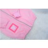 Ľahšia soft predĺžená bunda "srdce" - baby ružová
