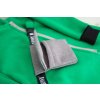 Pískací prekladaný kardigán s 3D crossbody vreckom zelená