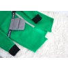 Pískací prekladaný kardigán s 3D crossbody vreckom zelená
