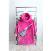 Pískacia hrejivá mikina crossbody hot pink