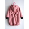 Kabát bouclé pink