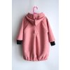 Kabát bouclé pink