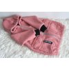Kabát bouclé pink