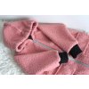 Kabát bouclé pink