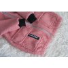 Kabát bouclé pink