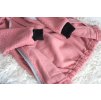 Kabát bouclé pink
