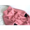 Kabát bouclé pink