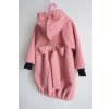 Kabát bouclé pink