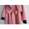 Kabát bouclé pink