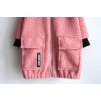 Kabát bouclé pink