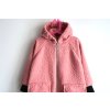 Kabát bouclé pink