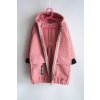 Kabát bouclé pink