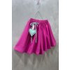 Kraťasy sukňové s pískacím ♥ príveskom lila pink