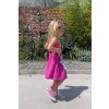 Kraťasy sukňové s pískacím ♥ príveskom lila pink