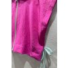 Ľahká crop-topová pískacia vesta lila pink