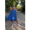 Pískacie kruhové šaty modrá