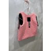 Obojstranná vesta pink bouclé/čierna