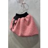 Pískacia bubble sukňa z bouclé pink