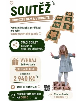 🎁 SOUTĚŽ o 6dílnou sadu „Cesta do lesa“ v hodnotě 2 940 Kč Pomozte nám udělat velký krok 💛 Spustili jsme projekt na Donio,...
