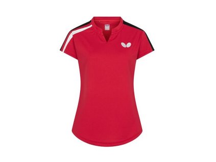 butterfly shirt IKOMA LADY red 01