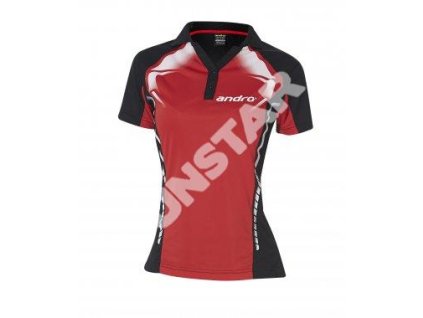 Andro tričko Deimos Women red/black