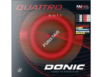 Donic poťah Quattro A´Conda soft