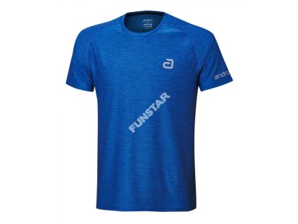 Andro tričko Melange Alpha modrá/oceán