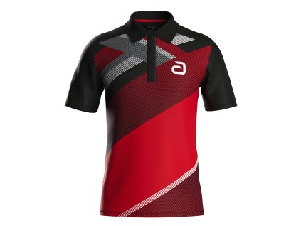 andro shirt Ataxa black red 300 021 230 unisex 1 front