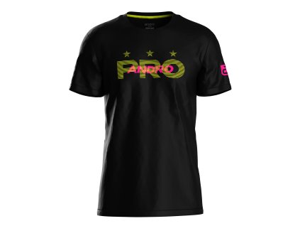 andro t shirt Tylos black neon yellow 300 021 234 unisex 1 front