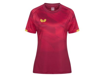 Butterfly shirt PURO LADY berry gold 01