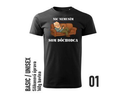 244 nič nemusím som dôchodca cierne