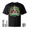 20 christnas canabis cierne tricko