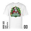 20 christnas canabis biele tricko