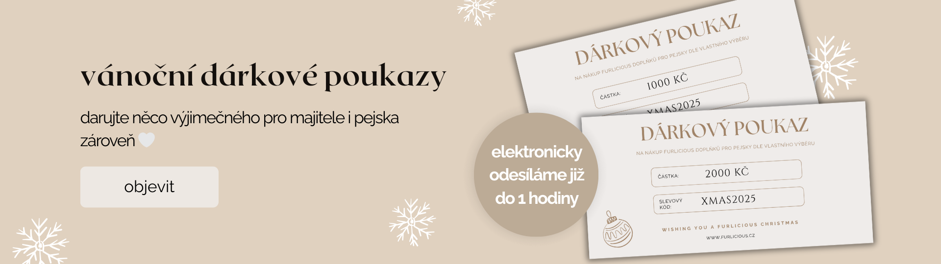 dárkové poukázky