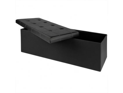 Úložný box černý - 114 x 40 x 40 cm 60566