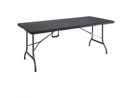 Ratanový stůl 180x75x73cm - černý