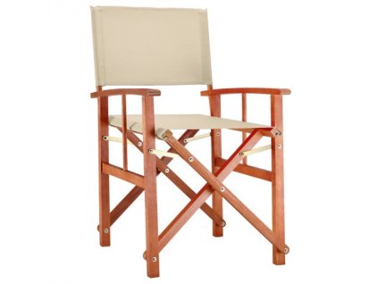 Režisérská dřevěná židle Cannes - krémová