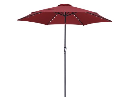 LED slunečník Florida Ø300 cm - červený
