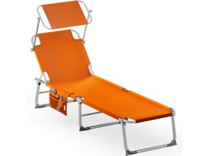Zahradní lehátko Ibiza - oranžové