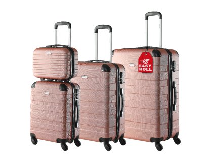 12753 set cestovnych kufrov essential 4 dielny ruzovy