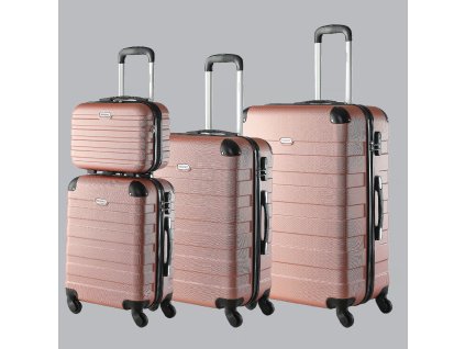12753 set cestovnych kufrov essential 4 dielny ruzovy