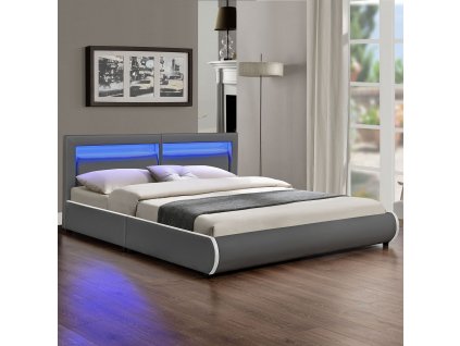 Čalouněná postel Murcia 180 x 200 cm - tmavě šedá 26572