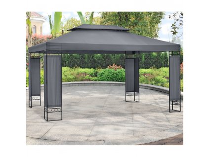 Zahradní altán Capri 3 x 4 m - antracit 27126