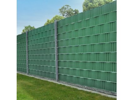 PVC ochranný pás na plot 4 kusy - zelená 27462