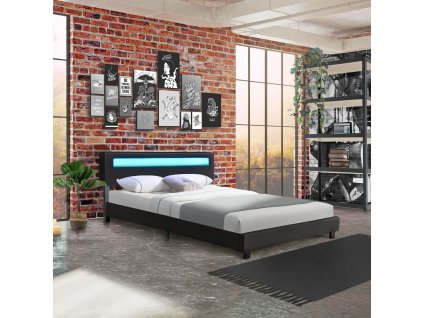 Čalouněná postel Paris 160x200 cm - černá 27472