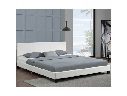 Čalouněná postel Bolonia 180 x 200 cm - bílá 27850