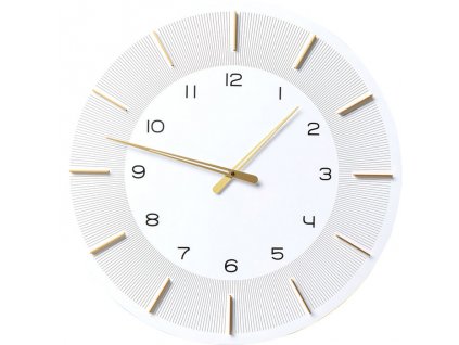Kare Design Nástěnné hodiny Lio - bílé 60 cm 16783